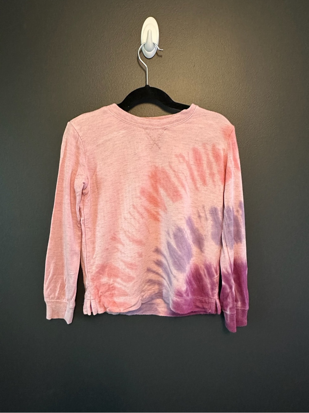 Splendid Pink & Purple Tie-Dye Long-Sleeve Sweatshirt